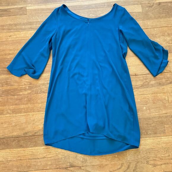 AB Studio teal open sleeve mini shift dress size medium M
 b36 - Picture 4 of 4